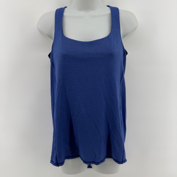 lululemon athletica Tops - Lululemon Women's Blue Wild Braided Back Tank Top Size 8 Athletic Workout